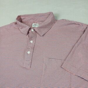 Faherty‎ XXL Mens Shirt Polo Knit Casual Pink Fits A Large